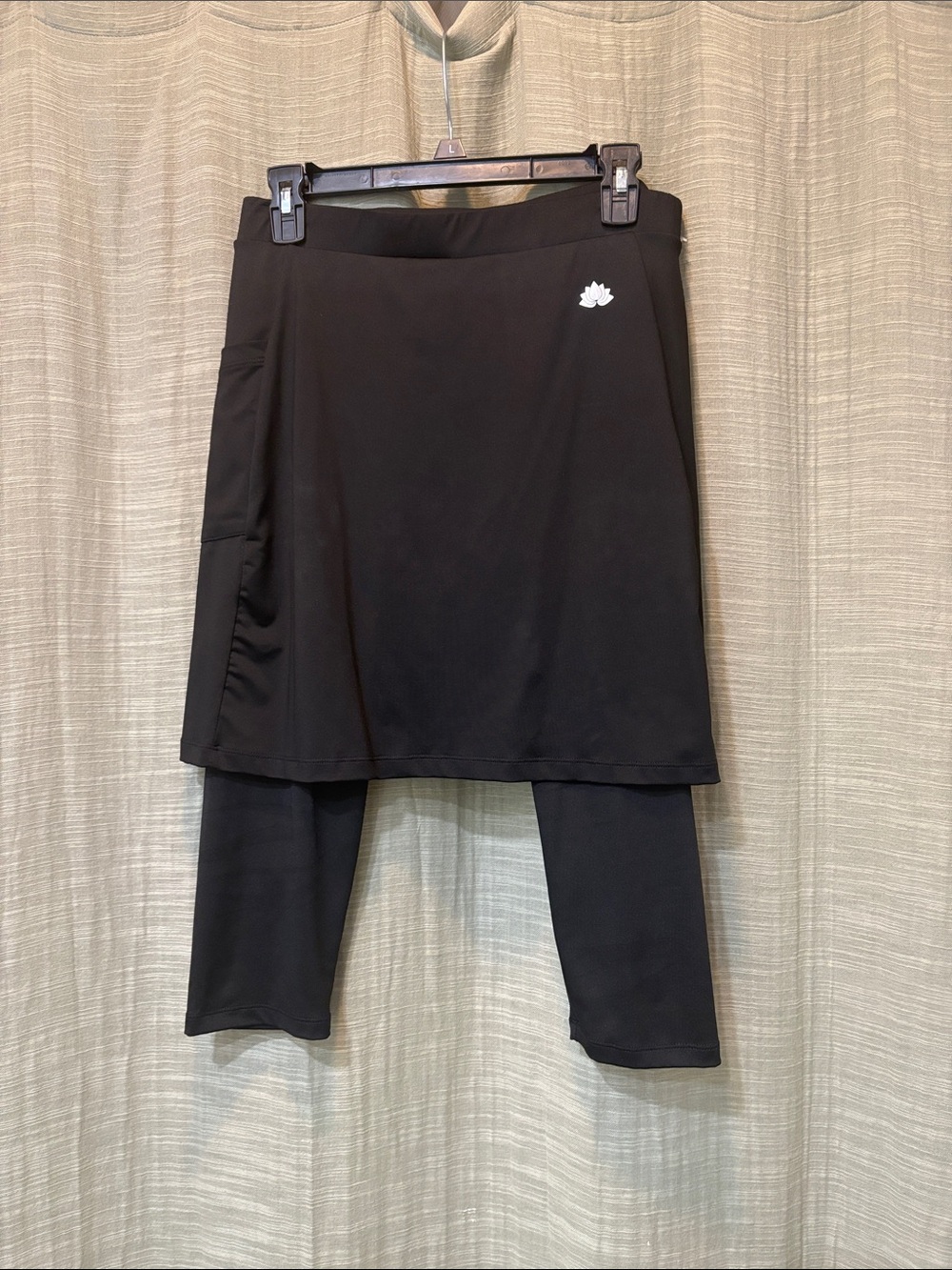Black Active Skort Set with Built-In Leggings - Brand Unspecified